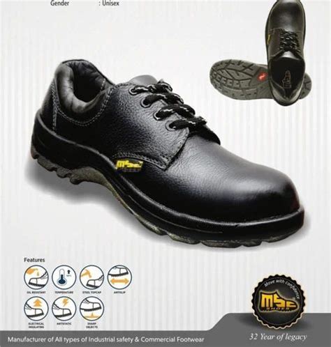 Leather Msc Pu Double Density Safety Shoes At Rs 599 In Nashik Id