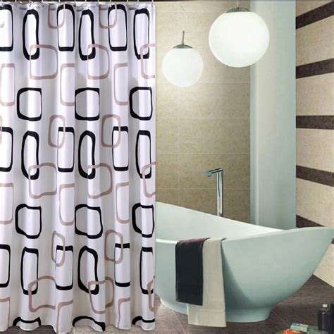 Waterproof Shower Curtain Bathroom Fabric Shower Curtain Set Extra Wide