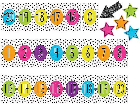 Brights 4ever Number Line Bulletin Board Set At Lakeshore Learning