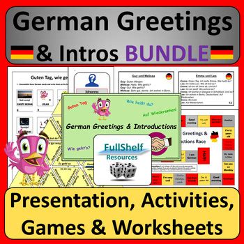 German Greetings BUNDLE by FullShelf Resources | TpT