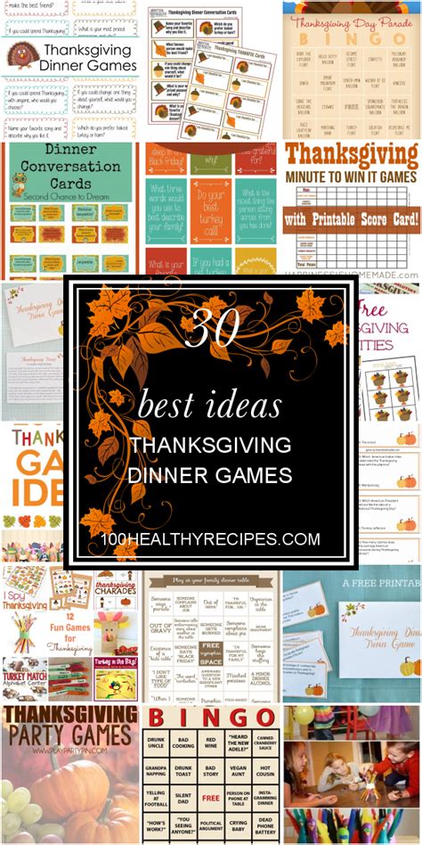 30 Best Ideas Thanksgiving Dinner Games – Best Diet and Healthy Recipes ...