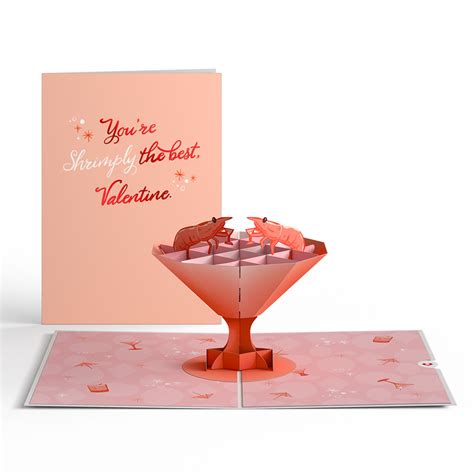 Shrimply The Best Valentine Pop Up Card Lovepop