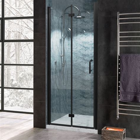 32 W X 72 H Semi Frameless Bi Folding Shower Door Wellfor Glass