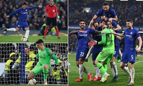 Chelsea Frankfurt Pens Hazard Pen Sends Blues To Final