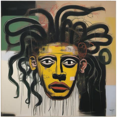 KREA AI Head Of The Medusa By Basquiat