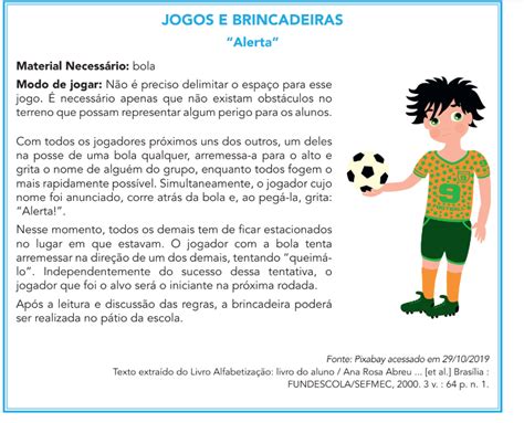 Interpreta O De Texto Instrucional Jogos E Brincadeiras Hora