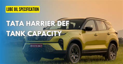 What Is Tata Harrier Engine Oil Capacity Grade Ninja Fix