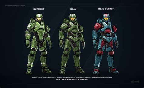 343 Simplify The Way Spartans Are Colored Halo