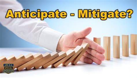 Anticipate - Mitigate (Security & Risk Management Planning) - Life is a Special Operation