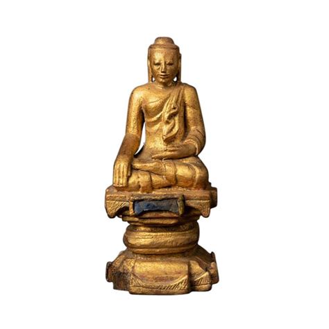 Antique Wooden Burmese Buddha Statue From Burma For Sale At 1stdibs