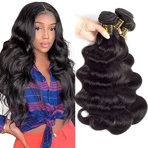 Amazon QTHAIR Brazilian Virgin Hair 14A Grade Body Wave Bundles