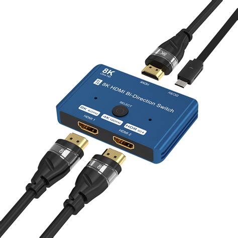 Yiwentec Hdmi 21 Ultra 8k Hdr 10 Bi Directional Switch 8k60hz 4k