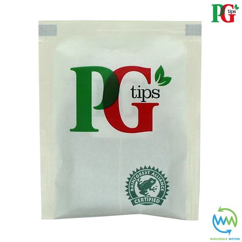 Pg Tips Tea Bags Sachets Individual Enveloped Tagged Bag 100 Black