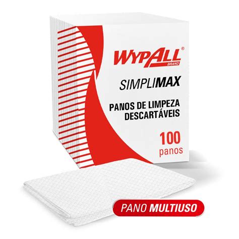 PANOS DE LIMPEZA WYPALL SIMPLIMAX X50 12 PACOTES C 100 PANOS Loja