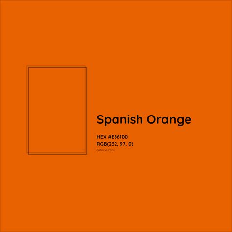 About Spanish Orange - Color meaning, codes, similar colors and paints ...