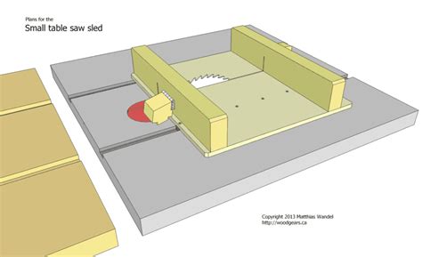 Small table saw sled plans