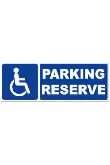 Panneau parking réservé au handicapé Panneau de signalétique