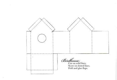 Printable Paper House Template Printable Jd