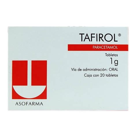 Tafirol 1 G 20 Tabletas Walmart