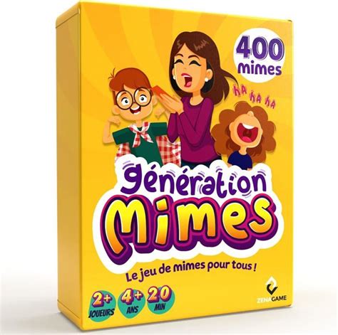 Bleu Jaune G N Ration Mimes Jeu De Soci T Jeu D Ambiance Famille