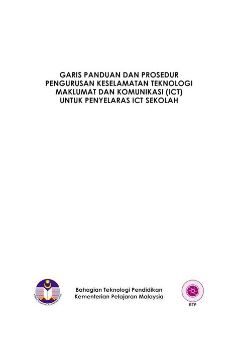 PDF Garis Panduan Pengurusan Keselamatan ICT DOKUMEN TIPS