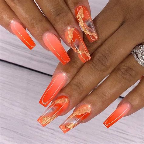 Neon Orange Nails And Ideas For Summer Stayglam Orange Acrylic