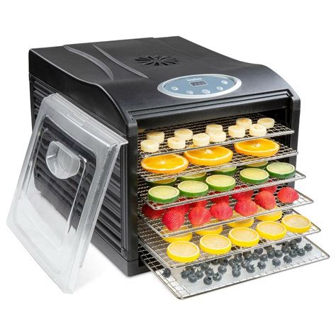 Ivation 6 Tray Stainless Steel Electric Food Dehydrator Machine