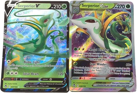 Amazon Serperior V Vstar 008 195 Silver Tempest Pokemon Ultra