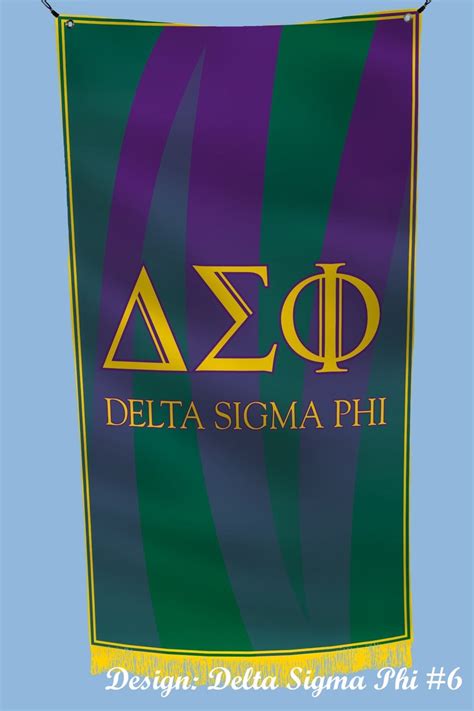 Delta Sigma Phi Officially Licensed Flag Banner Etsy