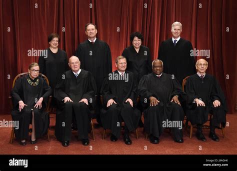 Members Of The Us Supreme Court Pose For A Group Photograph At The