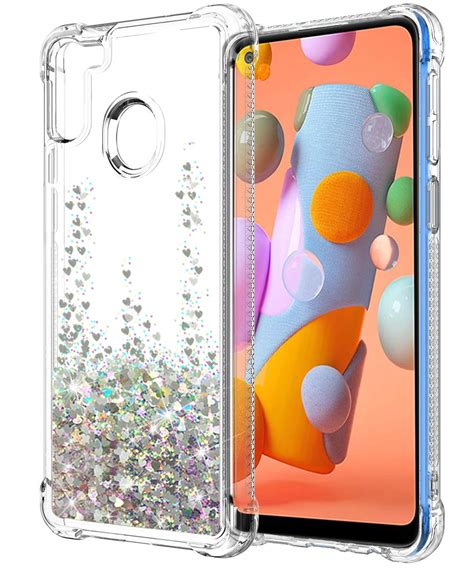 Sunstory Galaxy A11 Casegalaxy A11 Case Glitter Clear With