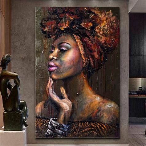 Black Beauty African Women Canvas Art African Art