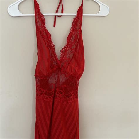 Red Lingerie Dress Depop