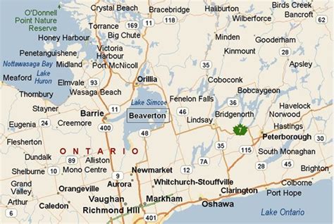 Where Is Beaverton Ontario See Area Map More