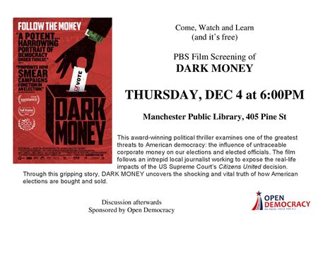 Film: Dark Money - Open Democracy