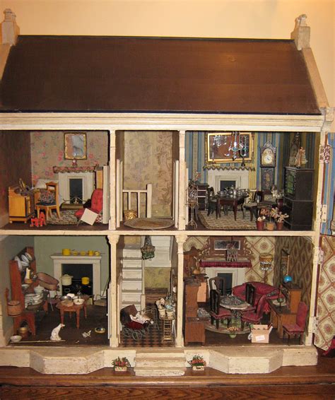 Knowle Villa Antique Victorian Dolls House C 1880 Antiquedollshouse