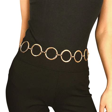 Ladies Fashion Geometric Long Belly Waist Chain For Women Personality