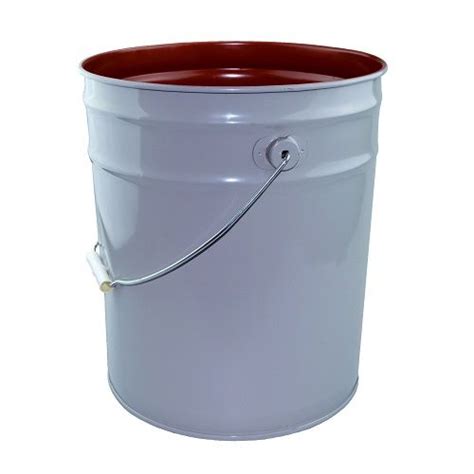 5 gal Gray Steel Open Head Pails (Lid Not Included) | Berlin