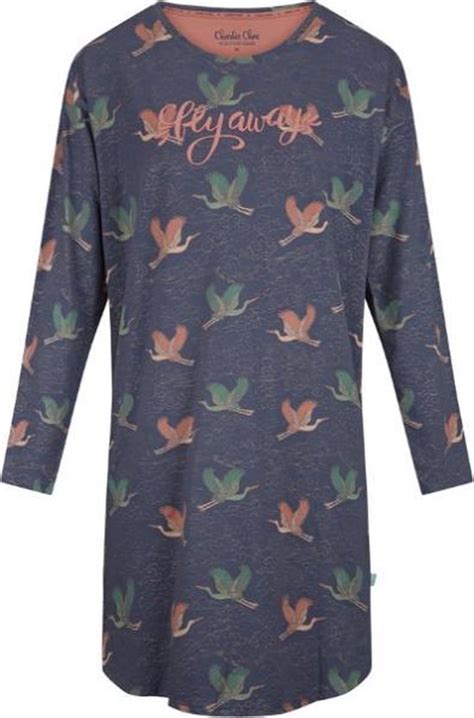 Charlie Choe Pyjama Big Shirt Dames 37118 38 Meerkleurig Fire Dames