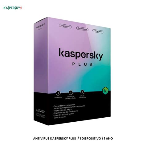 Antivirus Kaspersky Plus 1 Dispositivo 1 AÑo