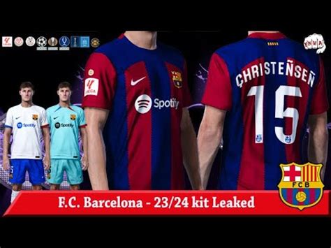 Pes F C Barcelona Kit Leaked With New La Liga Font And