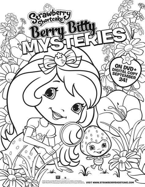 Strawberry Shortcake Berry Bitty Coloring Pages