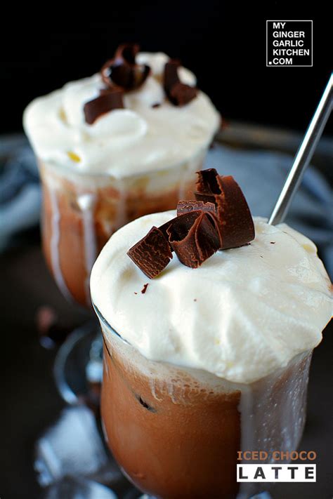 Iced Choco Latte Recipe Iced Chocolate Recipe My Ginger Garlic Kitchen