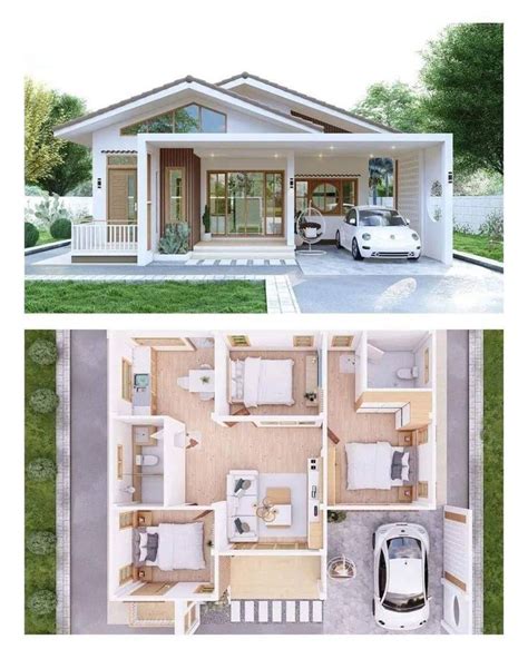 modern house design concept | Small house blueprints, Tiny house design ...