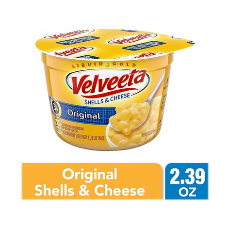 Velveeta Original Shell Pasta And Cheese Sauce 2 4 Oz 12 Pack 5355 220