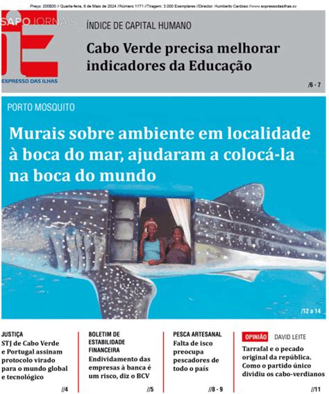 Expresso das Ilhas 8 mai 2024 Jornais e Revistas SAPO pt Última