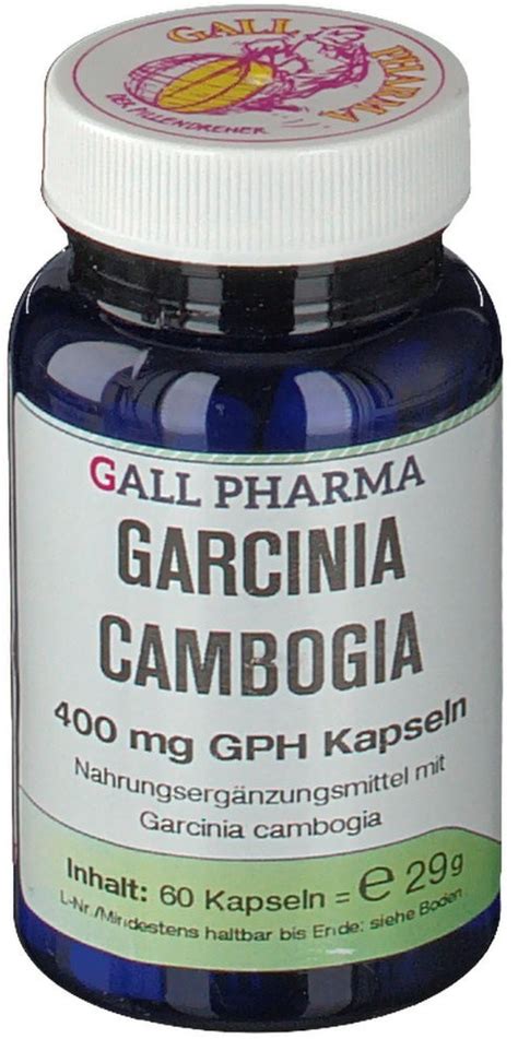 Gall Pharma Garcinia Cambogia Mg Gph Kapseln Stk Ab