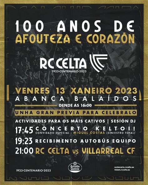 RC Celta on Twitter Un Centenario para 𝐓𝐎𝐃𝐎𝐒 Preparados para