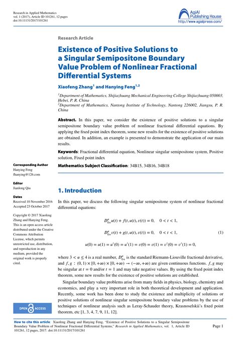 Pdf Existence Of Positive Solutions To A Singular Semipositone