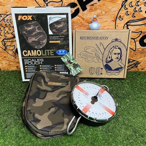 Limited Edition Reuben Heaton Scales Fox Camolite Scales Pouch Carp